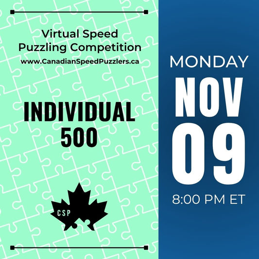Individual 500 - November 9, 2026 - Virtual Speed Puzzling Competition