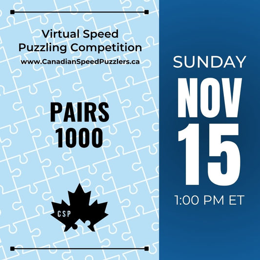 Pairs 1000 - November 15, 2026 - Virtual Speed Puzzling Competition