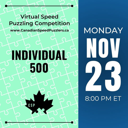 Individual 500 - November 23, 2026 - Virtual Speed Puzzling Competition