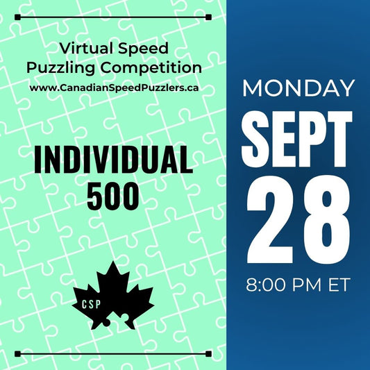 Individual 500 - September 28, 2026 - Virtual Speed Puzzling Competition